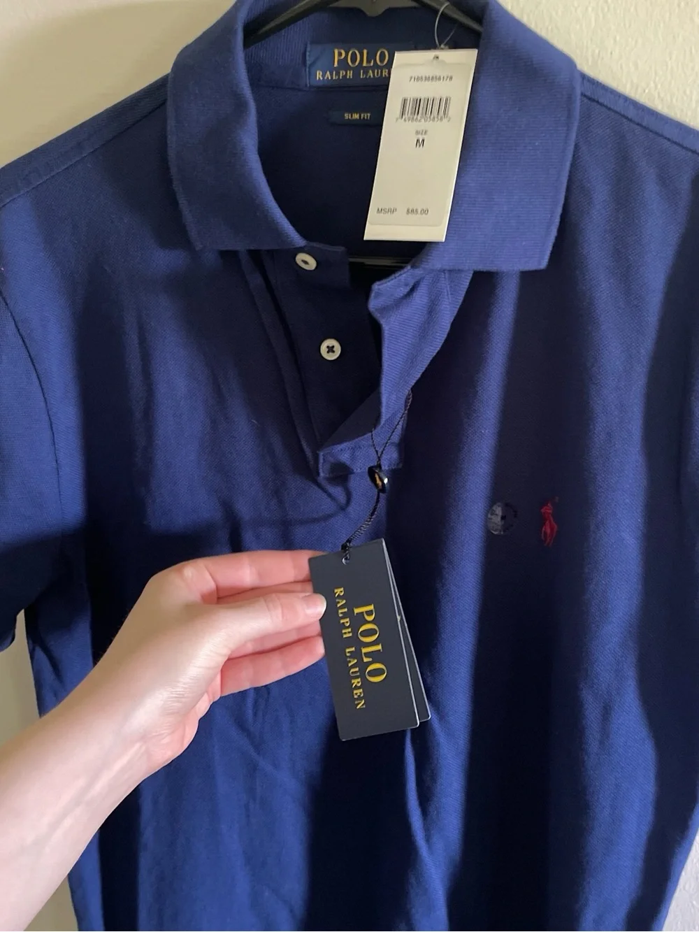 Ralph Lauren Polo Shirt in Navy with Red Pony